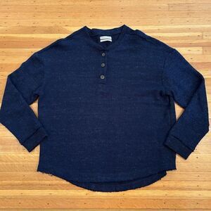 Urban Outfitters ribbed navy lightweight sweater top